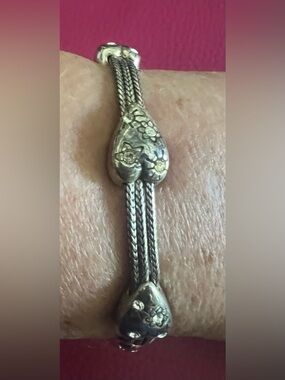 Brighton "Stellar" Vintage Floral with Premium Crystal 3 Strand Bracelet